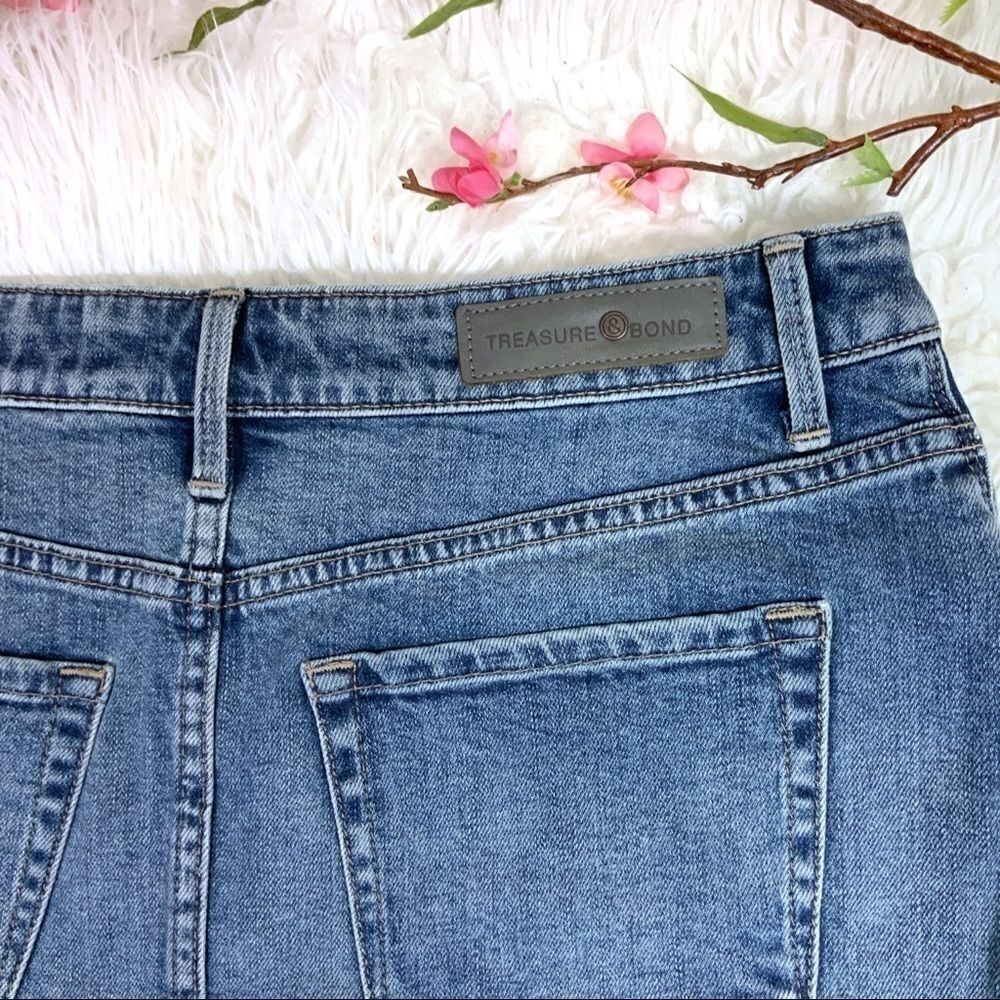 TREASURE & BOND Denim Blue Jean skirt Size 26 NWT - Picture 5 of 6